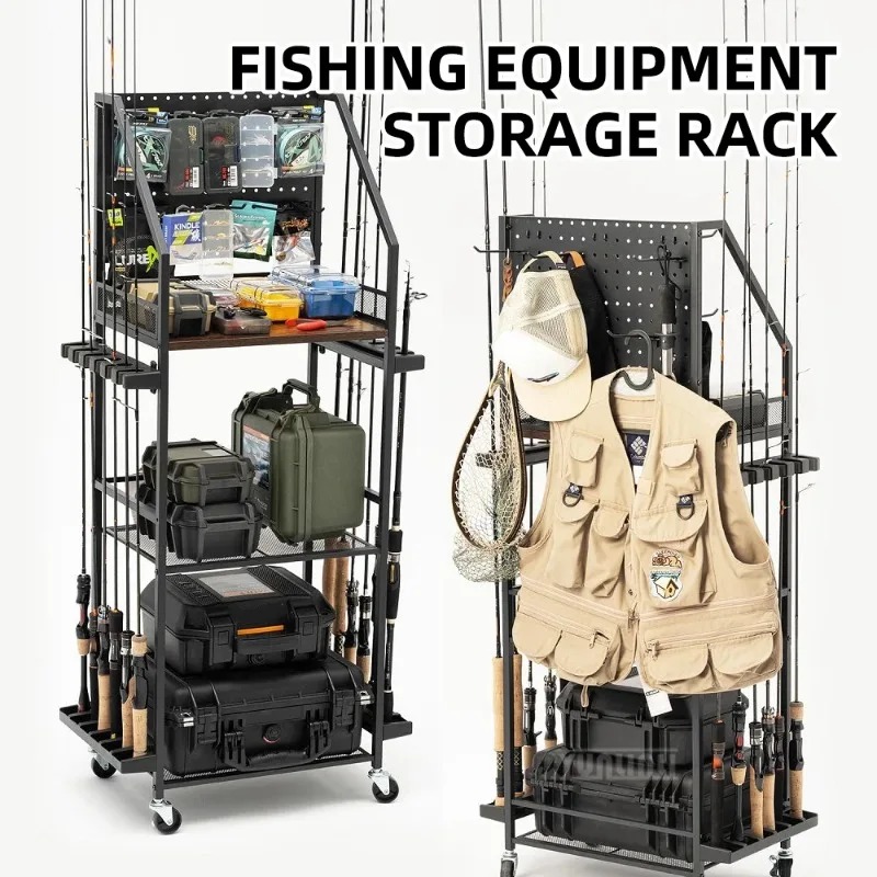 Fishing Rod Rack - Rak Penyimpanan Peralatan Memancing, Tempat Penyimpanan