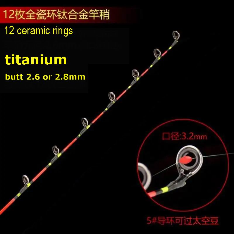 Fishing Rod Tip Replacement - RA006 RA006T joran pancing Titanium 0.6mm