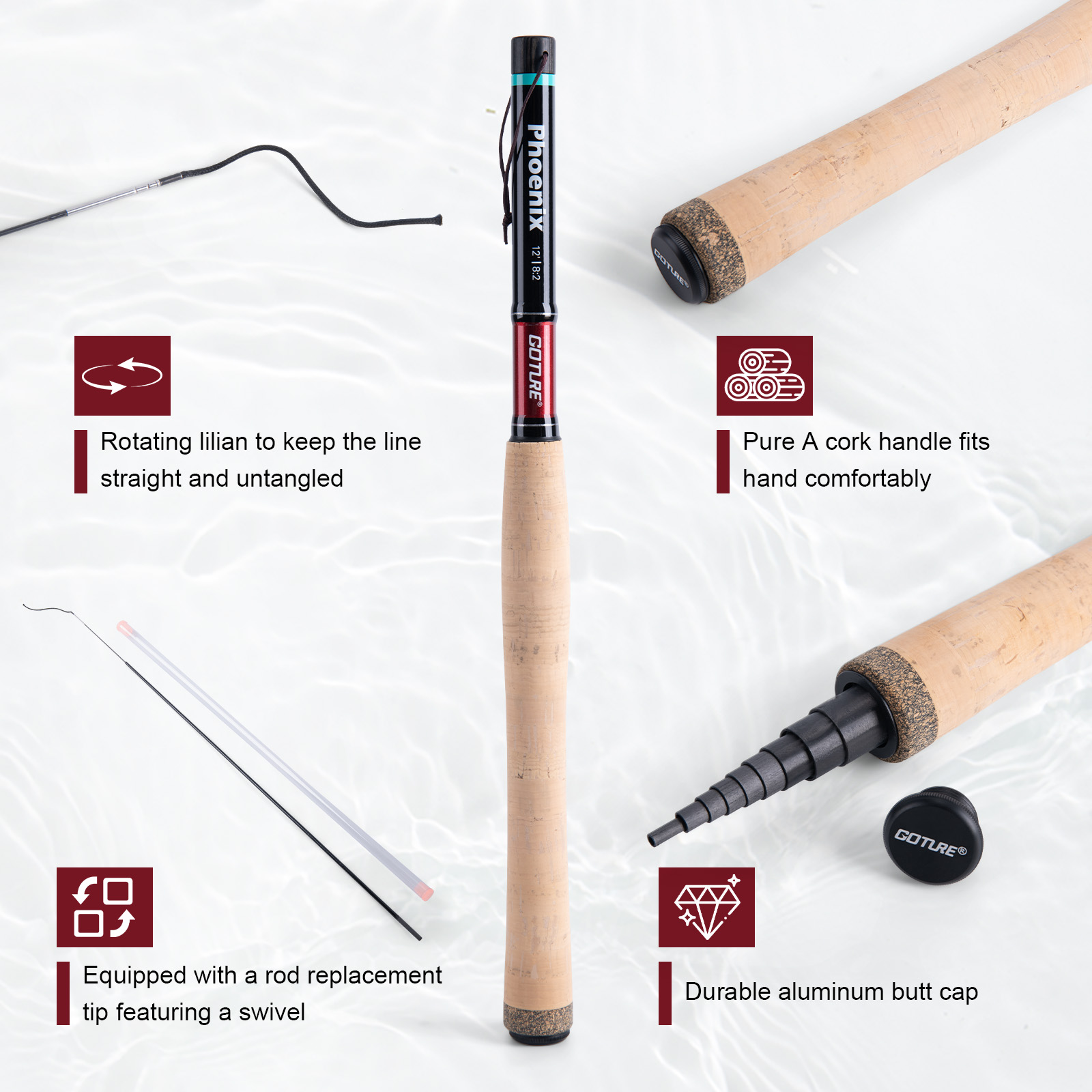 Joran Pancing Goture Combo Fly - Fishing Rod Fly ulasan dan harga