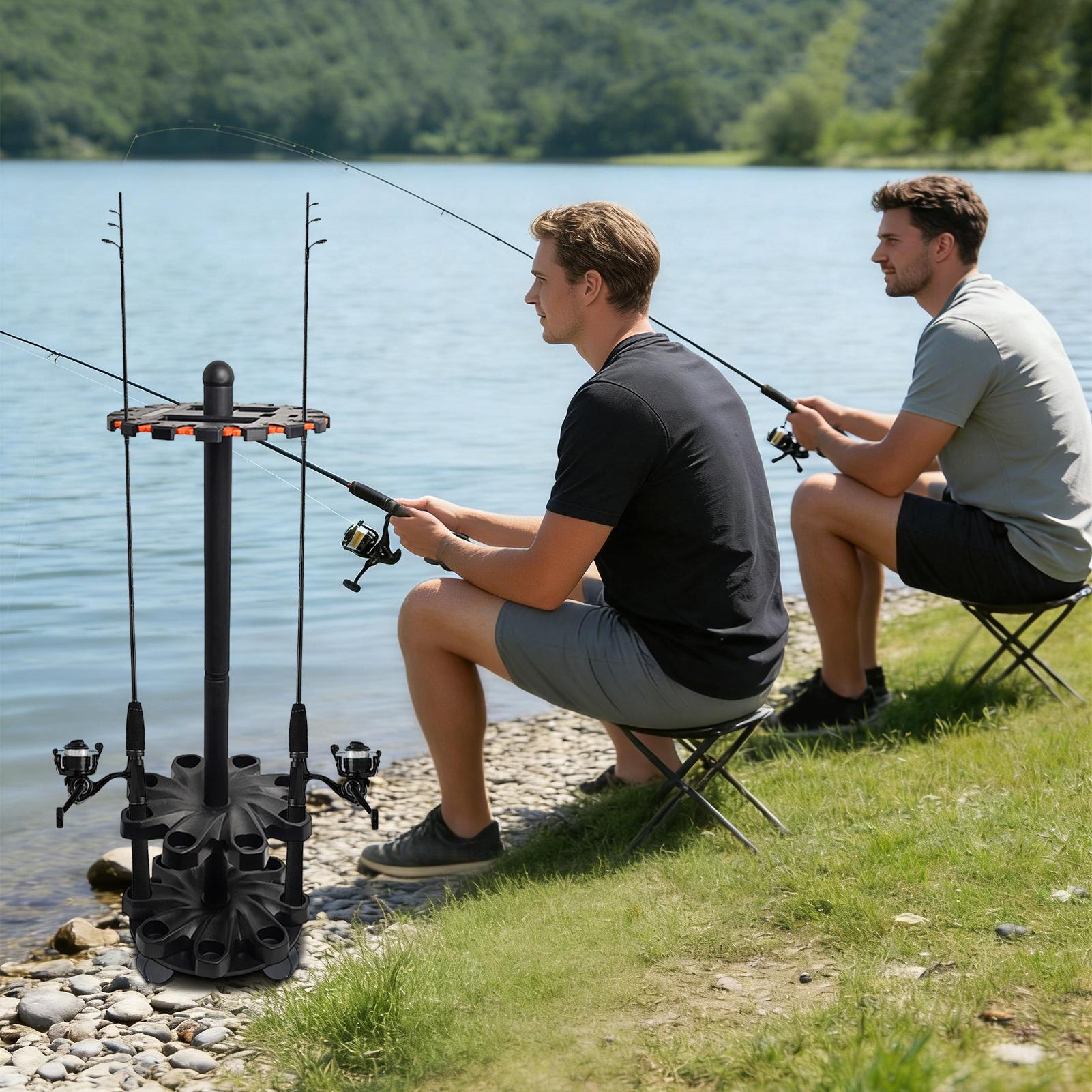 Rak Joran Pancing, Penyangga V - Fishing Rod Rack ulasan dan harga