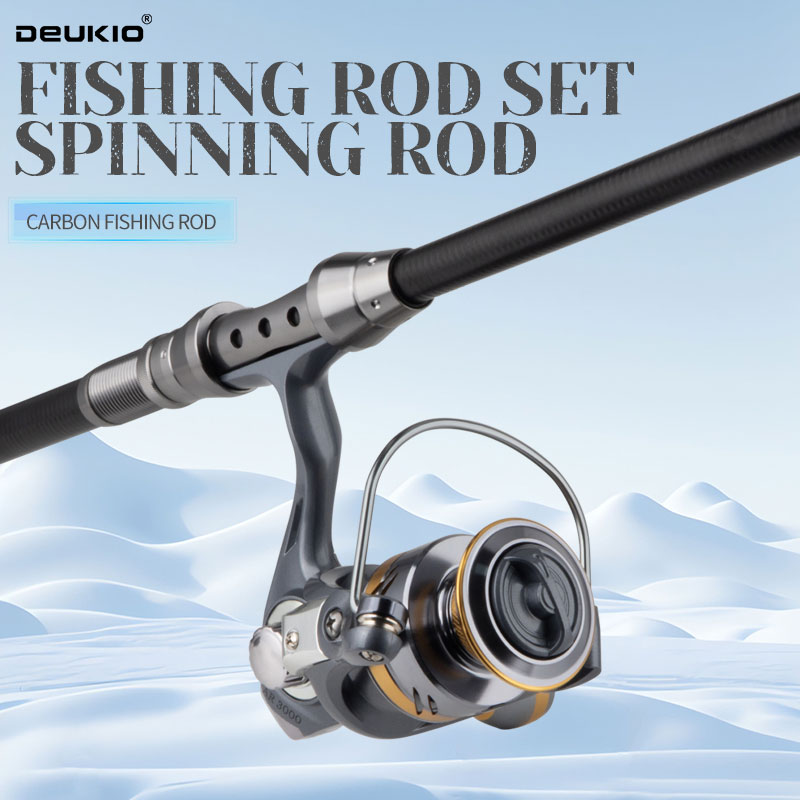 DEUKIO Joran dan Reel Pancing  - Fishing Rod Spinning ulasan dan harga